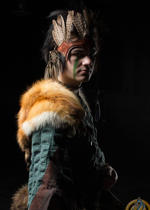 A Bicolline roleplayer in costume